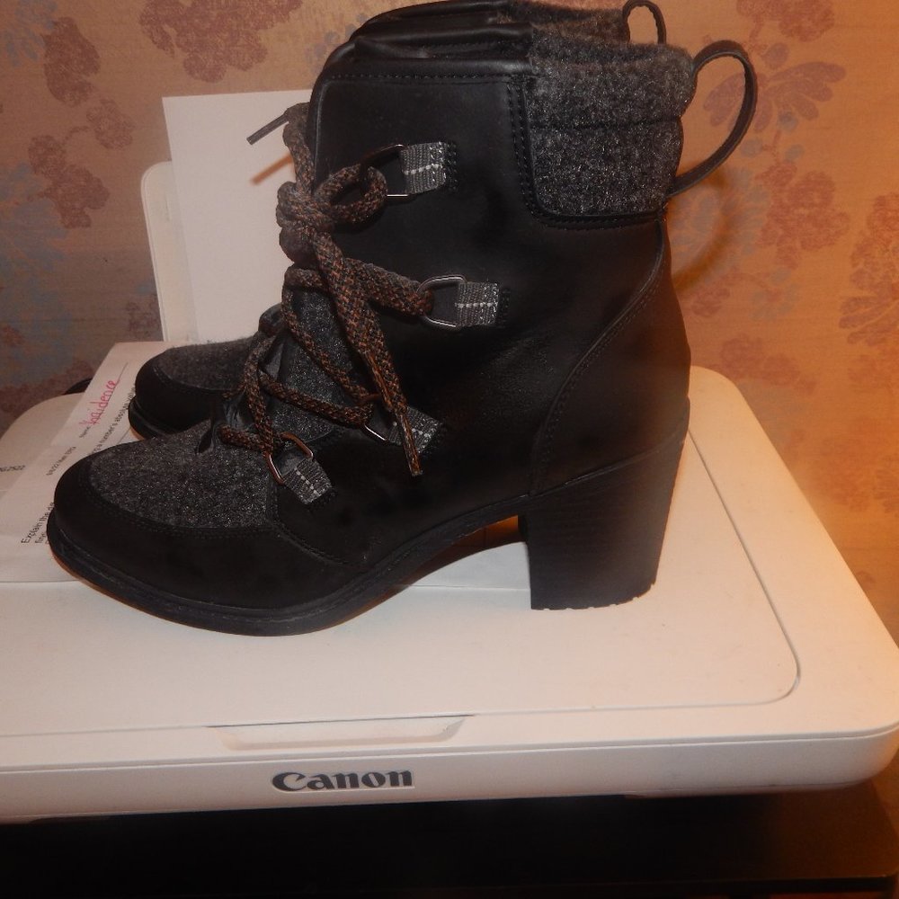 sonoma ortholite eco sugarglider high heeled lace up ankle boots